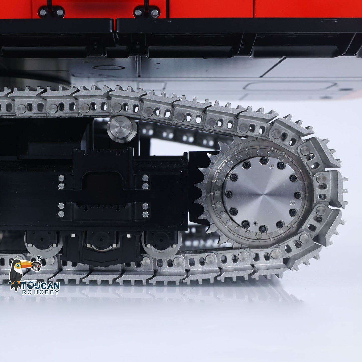LESU Aoue ZX490 1/14 Metal RC Hydraulic Excavator B0026 6-Channel Directional Valve 360 Degrees Continuous Rotation High-torque Drive Wheels Lighting System