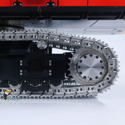 LESU Aoue ZX490 1/14 Metal RC Hydraulic Excavator B0026 6-Channel Directional Valve 360 Degrees Continuous Rotation High-torque Drive Wheels Lighting System