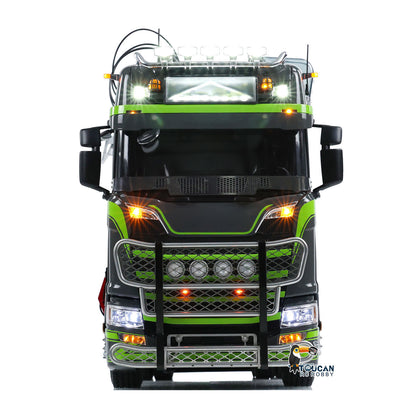 Toucan Metal 6X6 Chassis 1/14 Radio Control Tractor Truck 770S Hydraulic Crane DIY Lorry RC Electric Vehicle Model Light Motor