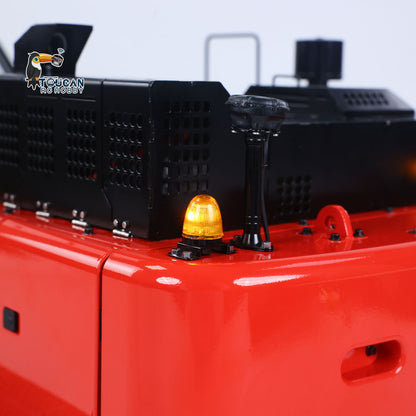 LESU Aoue ZX490 1/14 Metal RC Hydraulic Excavator B0026 6-Channel Directional Valve 360 Degrees Continuous Rotation High-torque Drive Wheels Lighting System