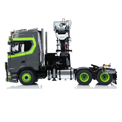 Toucan Metal 6X6 Chassis 1/14 Radio Control Tractor Truck 770S Hydraulic Crane DIY Lorry RC Electric Vehicle Model Light Motor