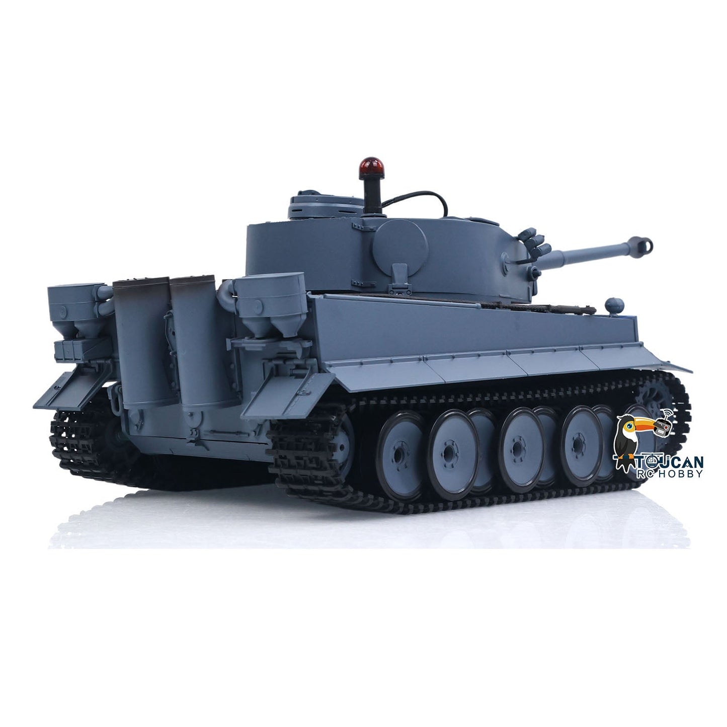 TOUCAN RC HOBBY Henglong 1/16 TK7.0 Plastic German Tiger I RTR RC Tank 3818 with Steel Gearbox Metal Barrel Recoil 360 Degrees Turret BB Unit Infrared Combat
