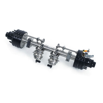 LESU Metal Brake and Parking Axle Non-driven Axle for 1/14 RC Trailer A0053 DIY Model Remote Control Tractor Truck Vehicle