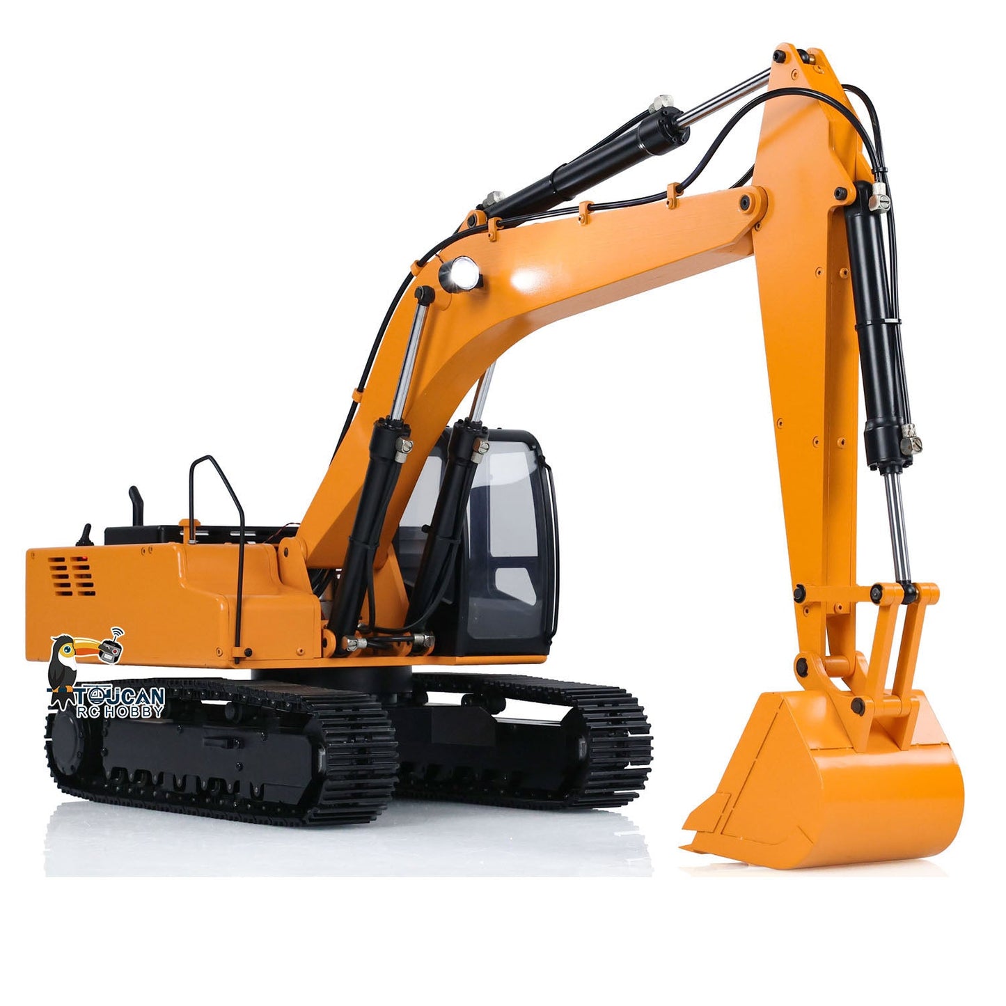 US Stock JDMODEL 1/12 Hydraulic Excavator 4200XL Assembled Tripper Bucket RC Hobby Grade Truck Pump Tube Tracks Radio W/O Battery Sound