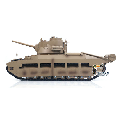 Fast Free Shipping for EU Tongde 1/16 Remote Control Military Tank Matilda III IV Turret Rotation 320 Degree IR Lights Sounds RC Electric Model Smoke Unit