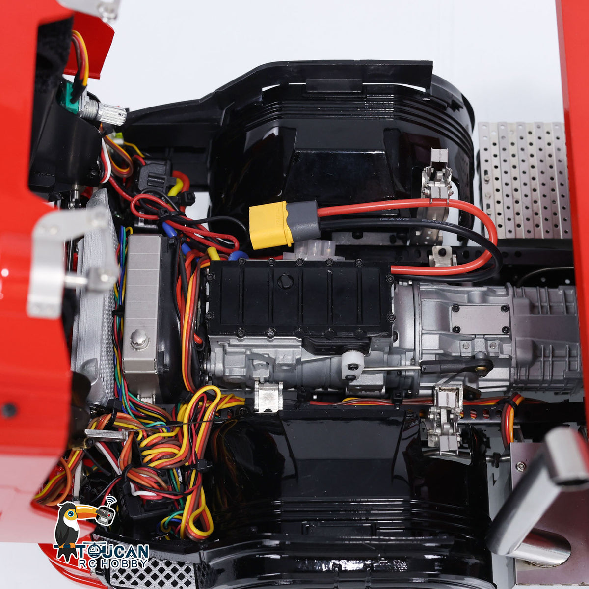 TOUCAN RC HOBBY LXY 1/14 4x4 RC Hydraulischer Muldenkipper ferngesteuerter Metall-Kipper elektrisches Modell mit 3-Gang-Schaltgetriebe