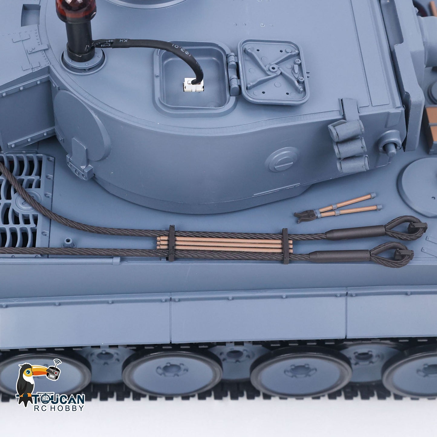 TOUCAN RC HOBBY Henglong 1/16 TK7.0 Plastic German Tiger I RTR RC Tank 3818 Infrared Combat BB Sounds Lights Smoke Model Metal Barrel Recoil