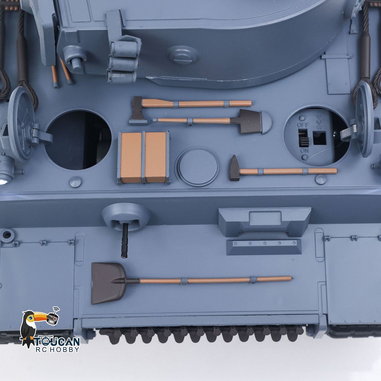 TOUCAN RC HOBBY Henglong 1/16 TK7.0 Plastic German Tiger I RTR RC Tank 3818 with Steel Gearbox Metal Barrel Recoil 360 Degrees Turret BB Unit Infrared Combat