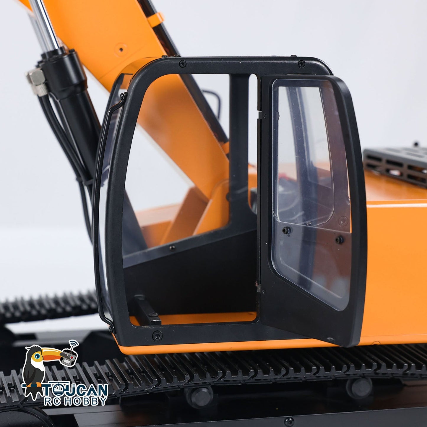US Stock JDMODEL 1/12 Hydraulic Excavator 4200XL Assembled Tripper Bucket RC Hobby Grade Truck Pump Tube Tracks Radio W/O Battery Sound