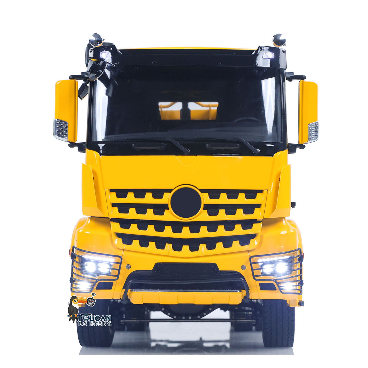 TOUCAN RC HOBBY LXY 1/14 8x8 RC Hydraulic Dumper Car Roll Off Full Dump Rear Axle Steering with U-shaped High Short Standard Bucket Timber Flatbed