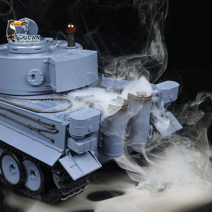 TOUCAN RC HOBBY Henglong 1/16 TK7.0 Plastic German Tiger I Panther RTR RC Tank 3818/3819 360 Degrees Turret Infrared Combat BB Sounds Lights Smoke Model