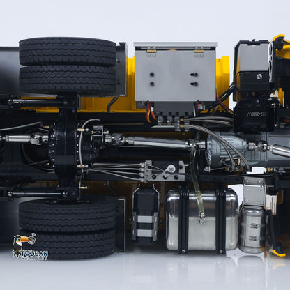 TOUCAN RC HOBBY LXY 1/14 8x8 RC Hydraulic Dumper Car Roll Off Full Dump Rear Axle Steering with U-shaped High Short Standard Bucket Timber Flatbed
