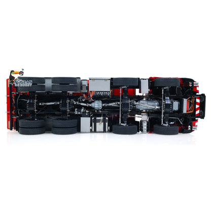 Toucanhobby 1/14 Remote Control Metal Hydraulic Roll On Off Dump Truck 8*8 5 Valves RC Full Tipper 3Speed Gearbox Hobbywing 1060 Brushed ESC Differential Locks