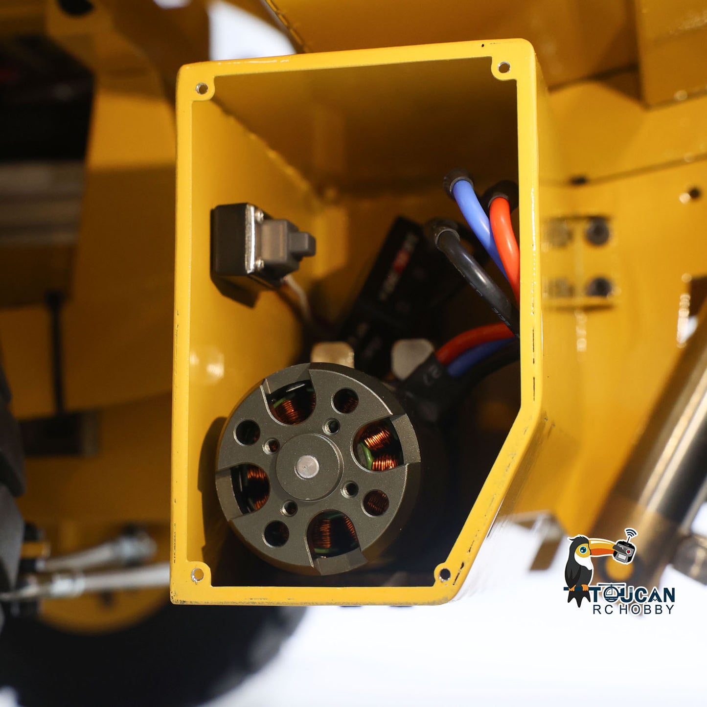 Toucanhobby 793D 1/20 Metal RC Hydraulic Mining Truck FS-i6X Radio Controller Spring Suspension Differential Rear Axle Light Warning Sound for Construction Model Collectors
