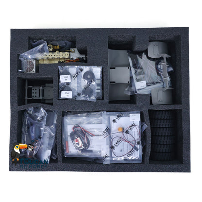 TOUCAN RC HOBBY LESU 1/14 Metal RC Hydraulic forklift Remote Control Painted Model Aoue-LD160S ESC Motor Servo 6CH Reversing Valve