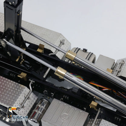 1/14 8x8 RC Hydraulic Equipment Radio Controlled Roll Off Dumper Trucks Full Dump Truck U-shaped Short High Bucket Timber Flatbed