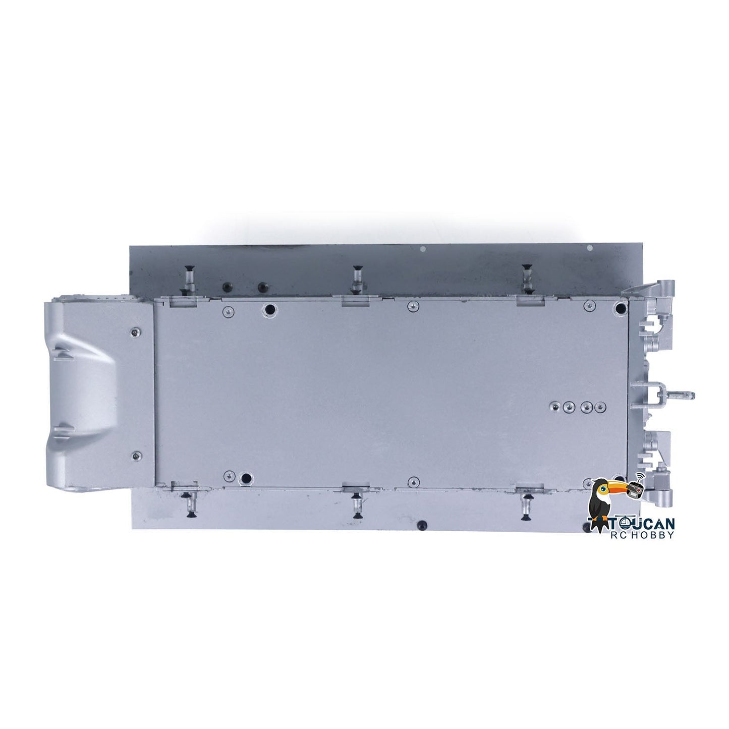 Metal Chassis with Metal Smoke Unit Switch for Henglong 1/16 RC Tank 3898 USA M4A3 Sherman Model Military Armored Car Adults Toy