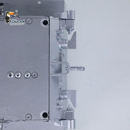 Metal Chassis with Metal Smoke Unit Switch for Henglong 1/16 RC Tank 3898 USA M4A3 Sherman Model Military Armored Car Adults Toy