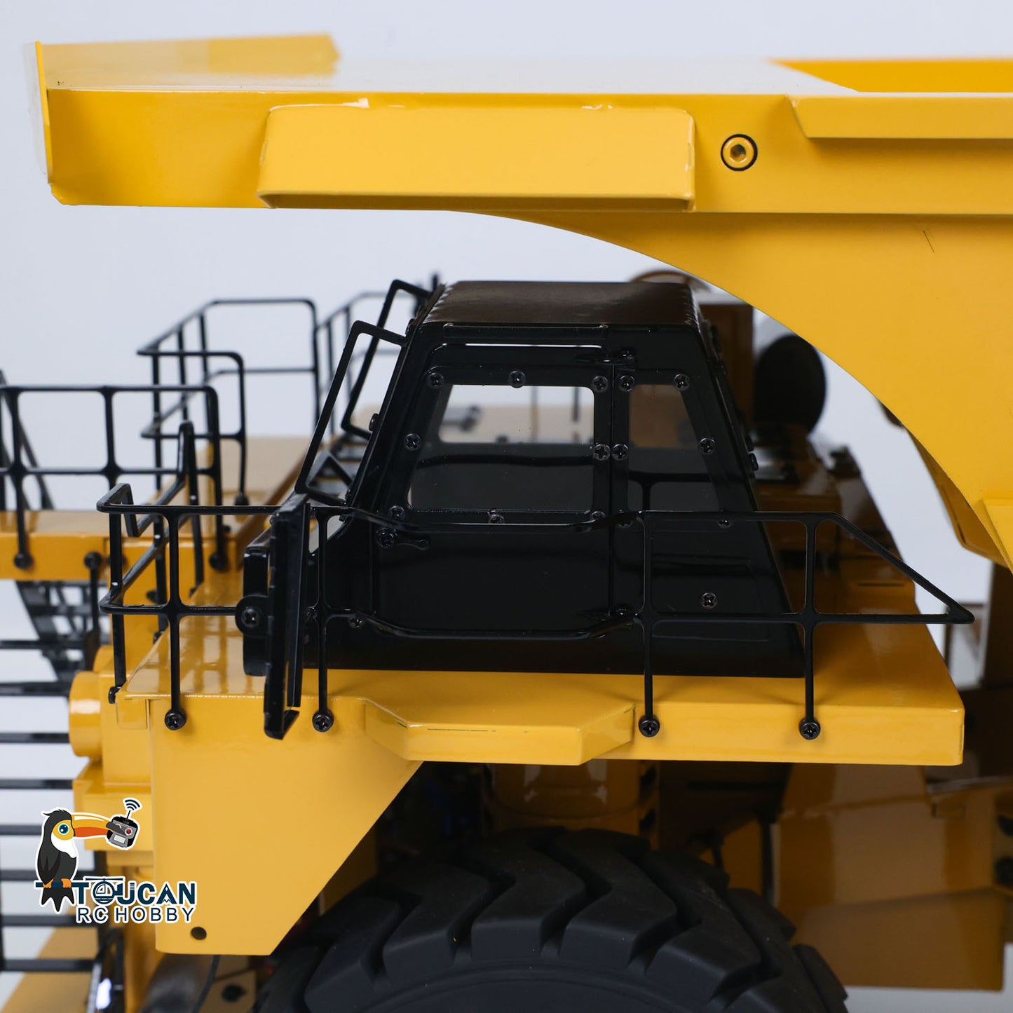 Toucanhobby 793D 1/20 Metal RC Hydraulic Mining Truck FS-i6X Radio Controller Spring Suspension Differential Rear Axle Light Warning Sound for Construction Model Collectors