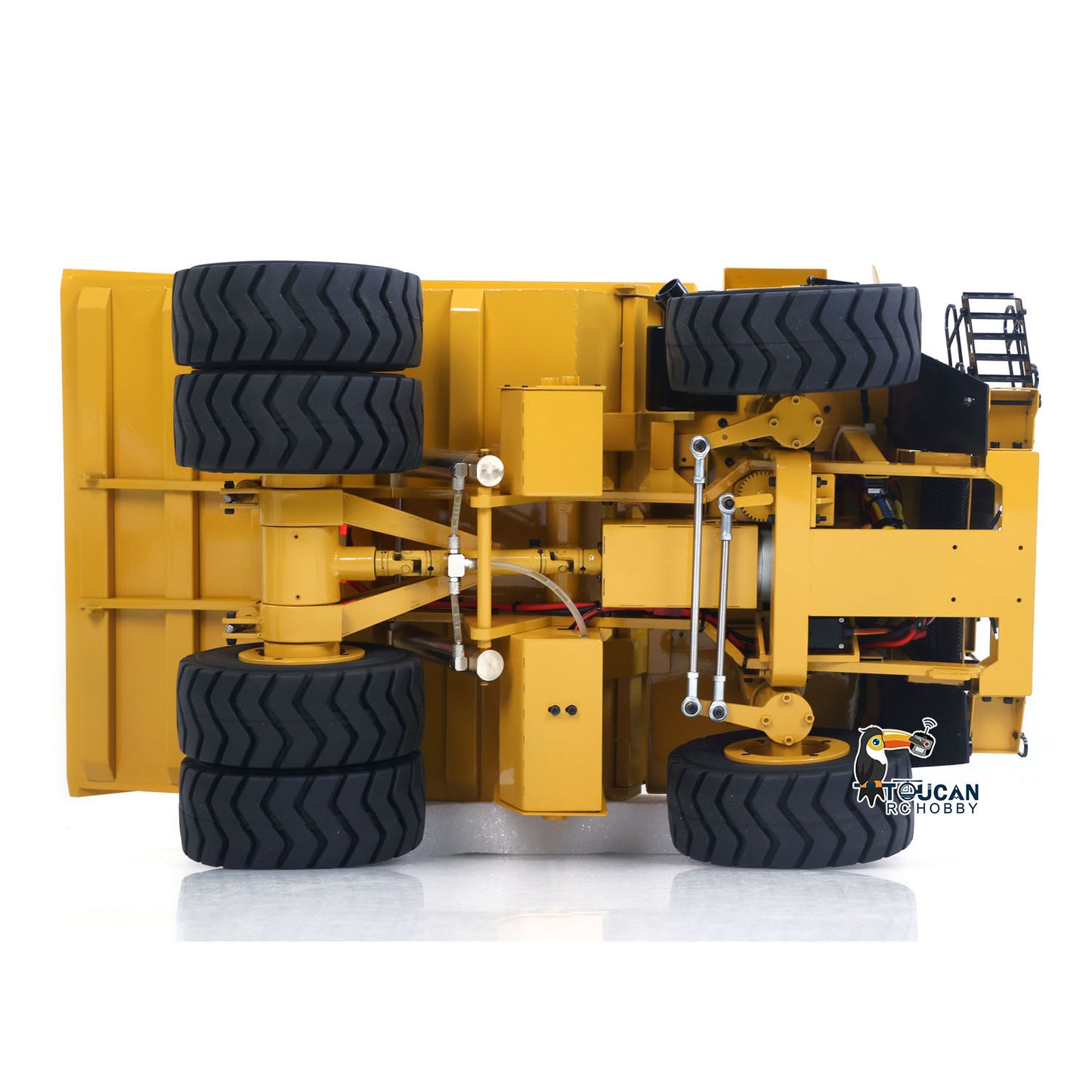 Toucanhobby 793D 1/20 Metal RC Hydraulic Mining Truck FS-i6X Radio Controller Spring Suspension Differential Rear Axle Light Warning Sound for Construction Model Collectors