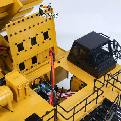 Toucanhobby 793D 1/20 Metal RC Hydraulic Mining Truck FS-i6X Radio Controller Spring Suspension Differential Rear Axle Light Warning Sound for Construction Model Collectors