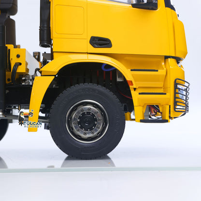 TOUCAN RC HOBBY LXY 1:14 10*10 RC Hydraulic Crane Full Dump Metal Lorry Rear Axle Steering with U-shaped Short High Standard Bucket Timber Flatbed