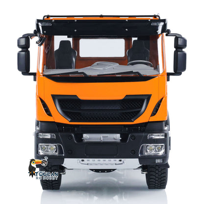 1/14 6x6 RC Tractor Radio Controlled Truck 2-speed Transmission Car Sounds Lights Metal Chassis Servo ESC Motor DIY