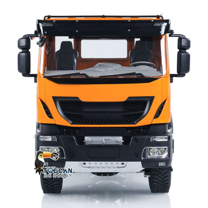 1/14 6x6 RC Tractor Radio Controlled Truck 2-speed Transmission Car Sounds Lights Metal Chassis Servo ESC Motor DIY