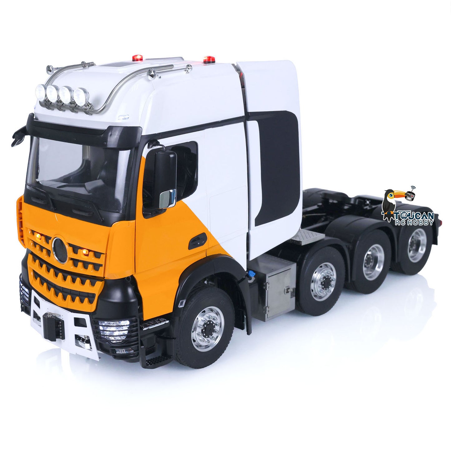 8x8 TOUCAN Metal Chassis Lock Differential 4Axles 1/14 RC Tractor Truck DIY 3363 Radio Control Lorry Car Model Motor ESC Servo