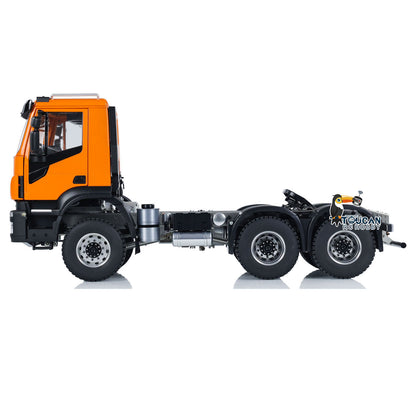 1/14 6x6 RC Tractor Radio Controlled Truck 2-speed Transmission Car Sounds Lights Metal Chassis Servo ESC Motor DIY