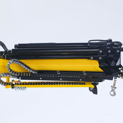 1/14 10x10 Radio Controlled Hydraulic Crane Dump BZ Metal Lorry Car Rear Axle Steering 2mm Piping System Replaceable Bucket