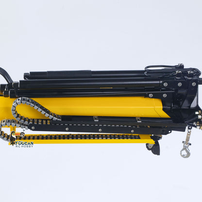 TOUCAN RC HOBBY LXY 1:14 10*10 RC Hydraulic Crane Full Dump Metal Lorry Rear Axle Steering with U-shaped Short High Standard Bucket Timber Flatbed