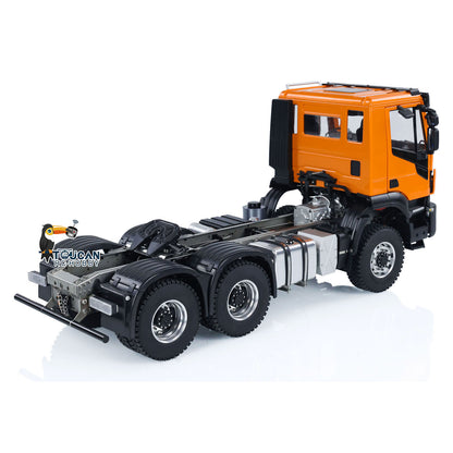 1/14 6x6 RC Tractor Radio Controlled Truck 2-speed Transmission Car Sounds Lights Metal Chassis Servo ESC Motor DIY