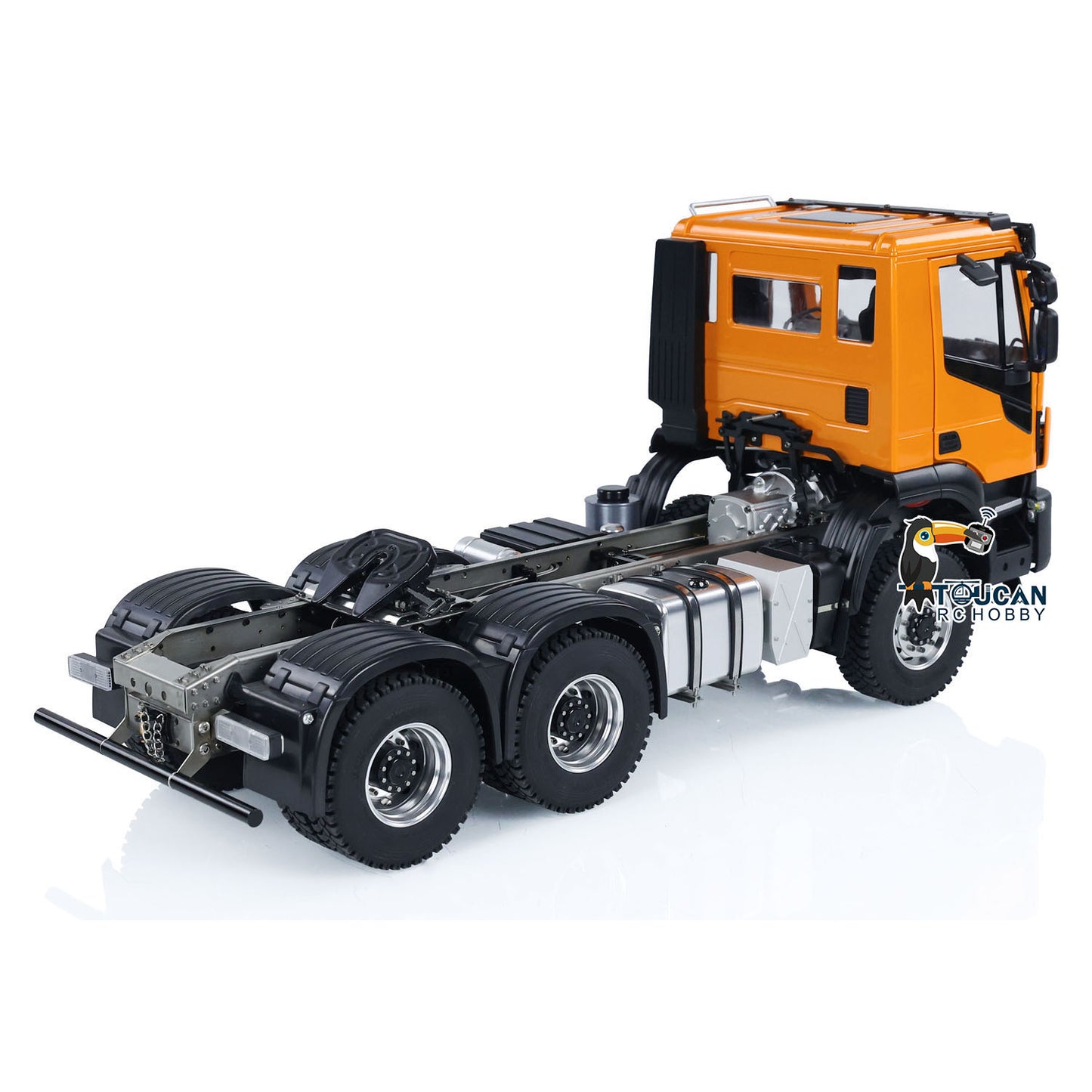 1/14 6x6 RC Tractor Radio Controlled Truck 2-speed Transmission Car Sounds Lights Metal Chassis Servo ESC Motor DIY