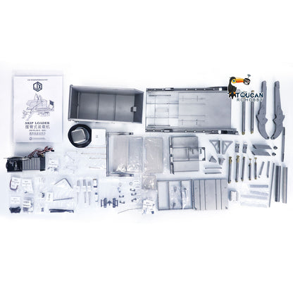 JXModel VL18U F2000 K3363 Cabin 1/14 Metal 6x4 RC Hydraulic Skip Loader KIT Swing Arm Dump Garbage Truck 4-Way Valve 2-Speed Gearbox for Hobby Builders
