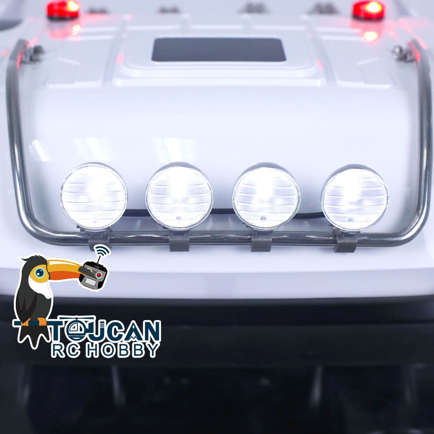 8x8 TOUCAN Metal Chassis Lock Differential 4Axles 1/14 RC Tractor Truck DIY 3363 Radio Control Lorry Car Model Motor ESC Servo