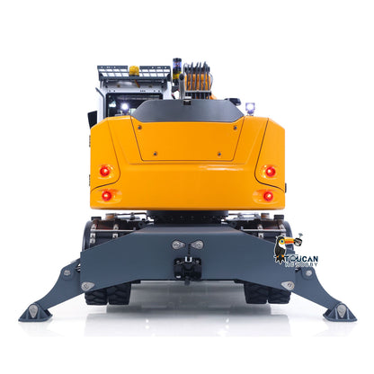 LR914 PRO MAX Metal 4WD 1/14 RC Hydraulic Wheeled Excavator 11-ways Valve RTR Radio Controlled Digger PL18EV Lite Battery Light