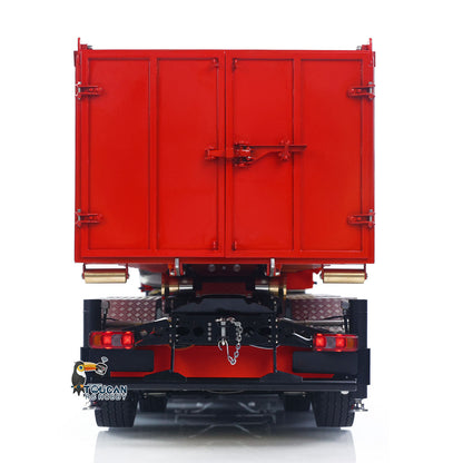 TOUCAN RC HOBBY LXY 1/14 10x10 RC Hydraulic Crane Dump Truck Radio Control Full Dumper Lorry with U-shaped Short High Standard Bucket Timber Flatbed