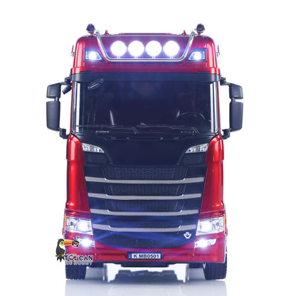 Fast Free Shipping 770S Plastic 1/18 RC Tractor Truck Toys Finished Model RTR 7.4V Battery Radio 19CH Light Sound Effects Remote Control Lorry Car