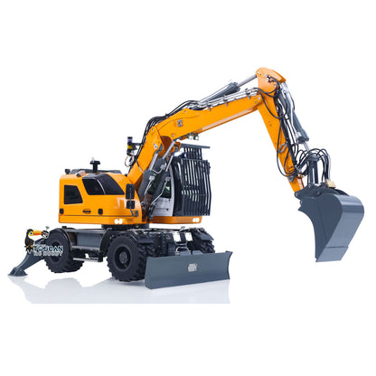 TOUCAN RC HOBBY CUT RC Hobby 4WD LR914 PRO MAX Metal 1/14 RC Hydraulic Wheeled Excavator 11-ways Valve Wrist Quick Coupler RTR RC Digger PL18EV Lite Battery