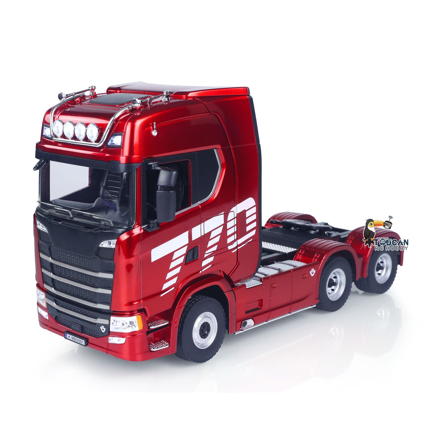 UK Stock 770S Plastic 1/18 RC Tractor Truck Toys Finished Model RTR 7.4V Battery Radio 19CH Light Sound Effects Remote Control Lorry Car