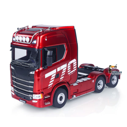 UK Stock 770S Plastic 1/18 RC Tractor Truck Toys Finished Model RTR 7.4V Battery Radio 19CH Light Sound Effects Remote Control Lorry Car