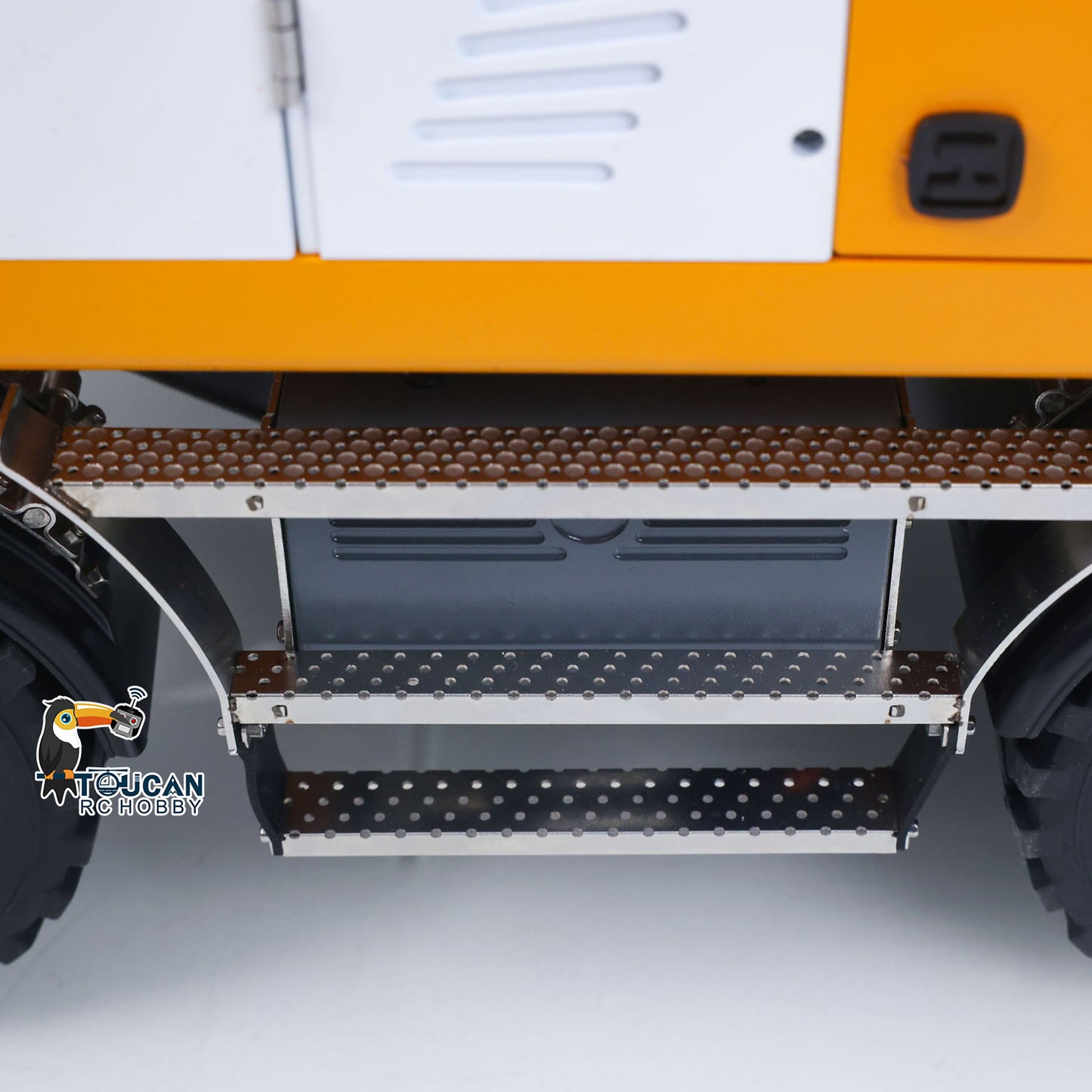 CUT Model LR914 PRO MAX 1/14 Metal RC Hydraulic Wheel Excavator RTR 11-Way Valve Axles Differential Lock Light & Sound System Quick Release Coupler Tail Hook for Hobby Collectors