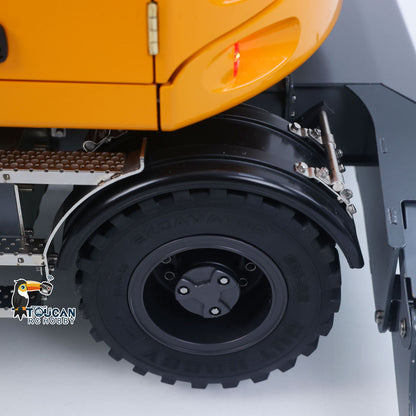 TOUCAN RC HOBBY CUT RC Hobby 4WD LR914 PRO MAX Metal 1/14 RC Hydraulic Wheeled Excavator 11-ways Valve Wrist Quick Coupler RTR RC Digger PL18EV Lite Battery