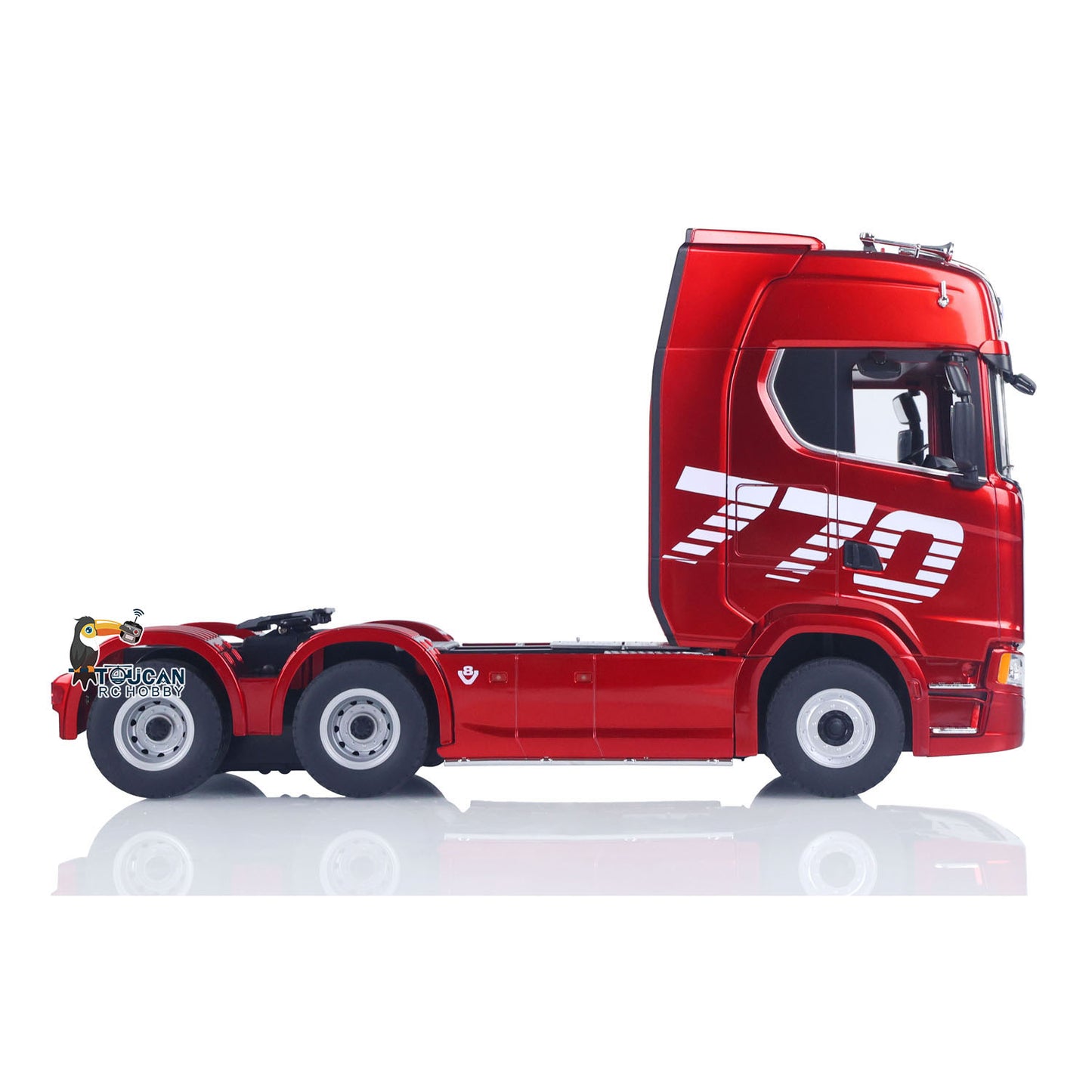 Fast Free Shipping 770S Plastic 1/18 RC Tractor Truck Toys Finished Model RTR 7.4V Battery Radio 19CH Light Sound Effects Remote Control Lorry Car