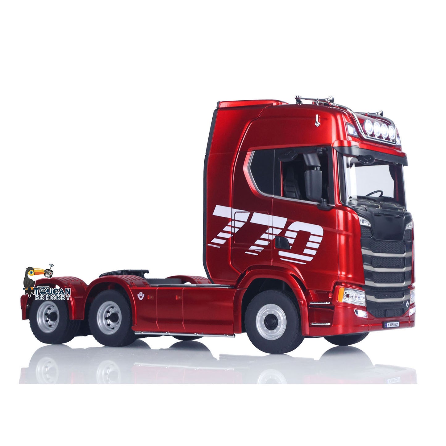 UK Stock 770S Plastic 1/18 RC Tractor Truck Toys Finished Model RTR 7.4V Battery Radio 19CH Light Sound Effects Remote Control Lorry Car