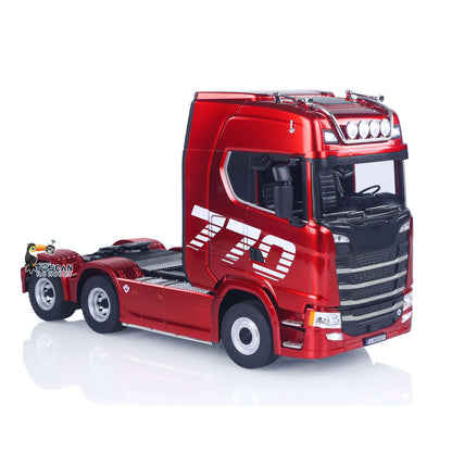 US Stock 770S Plastic 1/18 RC Tractor Truck Toys Finished Model RTR 7.4V Battery Radio 19CH Light Sound Effects Remote Control Lorry Car