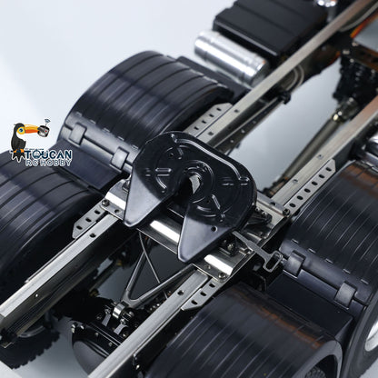 1/14 6x6 RC Tractor Radio Controlled Truck 2-speed Transmission Car Sounds Lights Metal Chassis Servo ESC Motor DIY