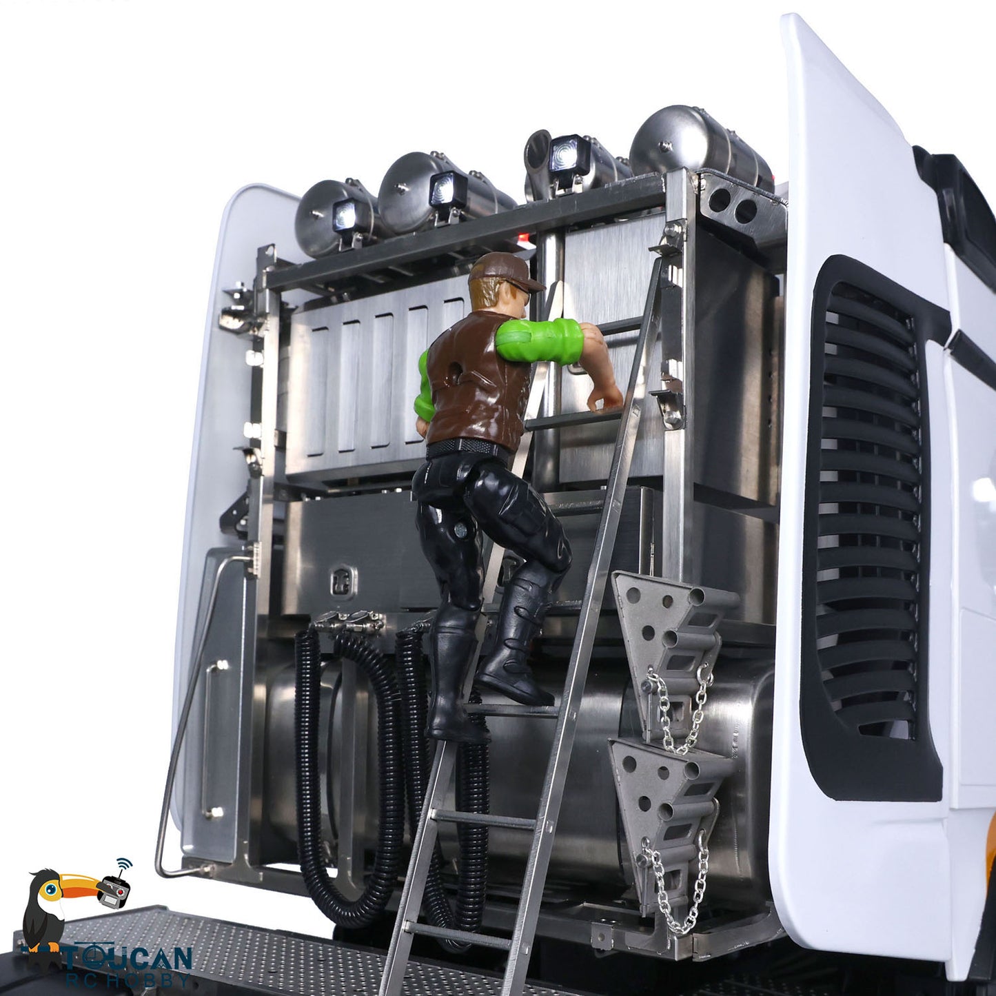 8x8 TOUCAN Metal Chassis Lock Differential 4Axles 1/14 RC Tractor Truck DIY 3363 Radio Control Lorry Car Model Motor ESC Servo