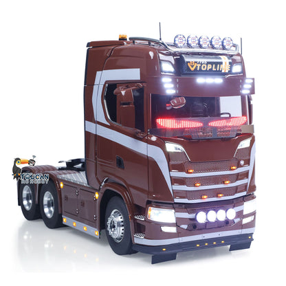 TOUCAN 1/14 Remote Control Tractor Truck 770S 3Speed 6x2 Metal Chassis Axle Lock RC Lorry Vehicle Flysky ST8 Radio RTR Model